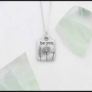 Lisa Leonard Pewter “Be You” Necklace with free matching tray